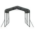 thumbnail image 5 of 12 x 20ft Carport Galvanized Steel, Heavy Duty Carport Shelter for Outdoor, Weatherproof Roof, Car Boat Tractor ATV RV Shelter, 44MPH Near Gale Level, 5 of 12