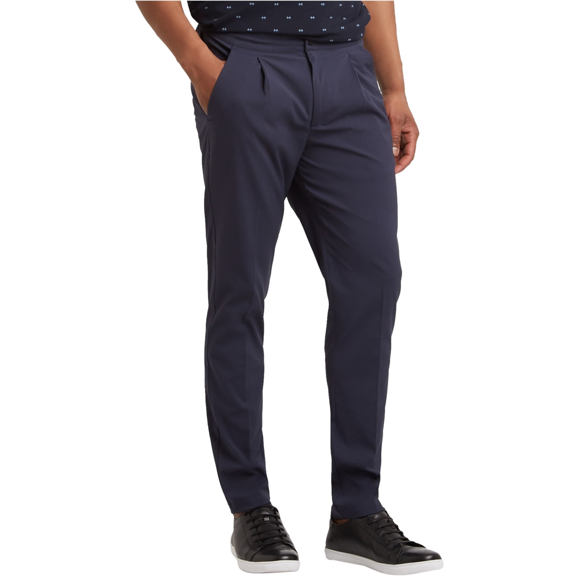 Kenneth Cole - Kenneth Cole Mens Slim Fit Seersucker Dress Pants Slacks ...