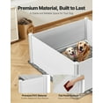 thumbnail image 3 of VEVOR Dogs Whelping Box, 60 x 60 x 24 inch,Plastic PVC Puppies Playpen with Height Adjustable Door and Washable Pee Pad,Anti-Deformation Indoor Puppy Play Pen for Extra Large Breed Dogs,Milk White, 3 of 9