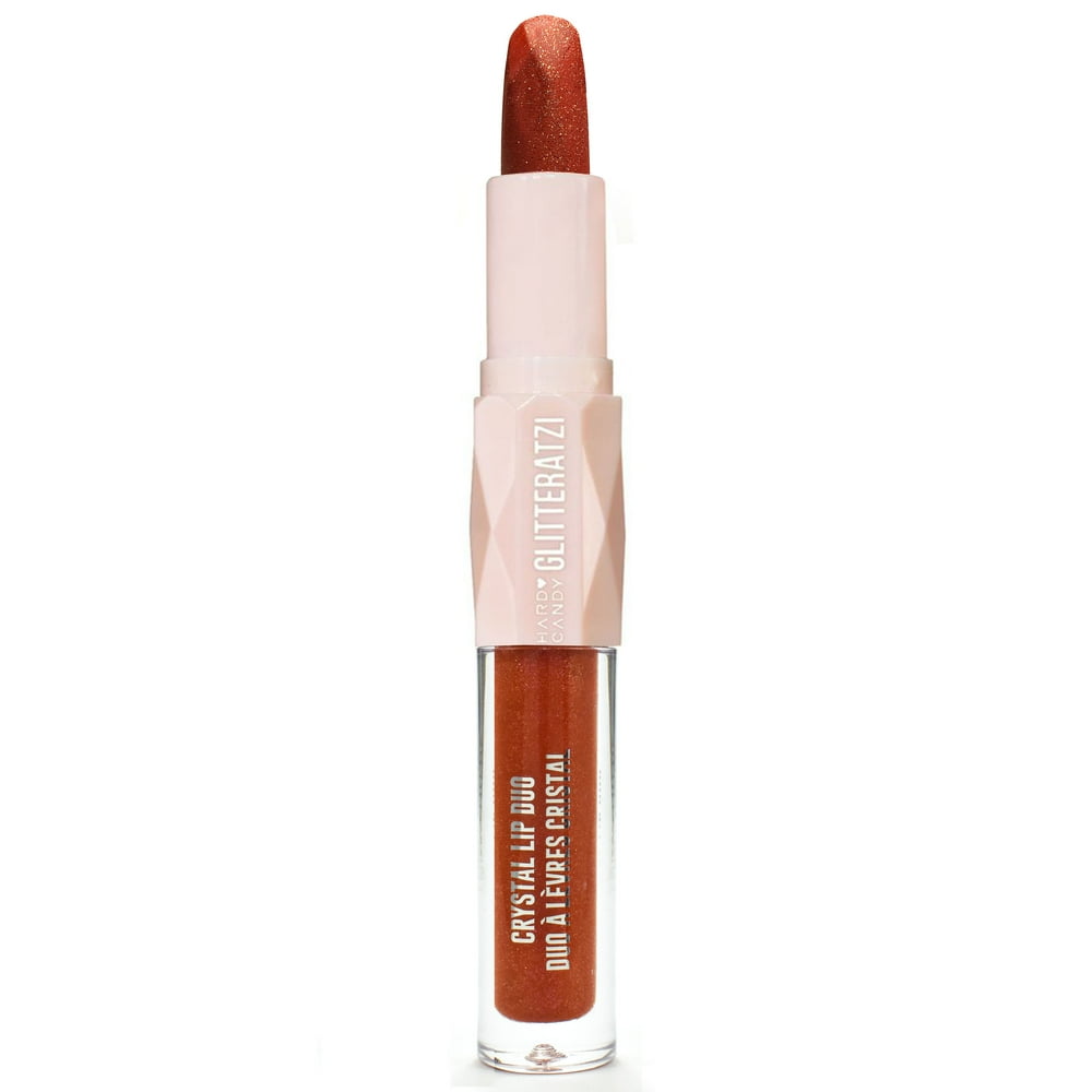 Hard Candy Glitteratzi Crystal Lip Duo, Copper Crystals, lipstick .12oz