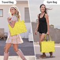 thumbnail image 6 of Large Capacity Tote Bag,Yellow Lemon Slices Yellow Pattern Handbag Fashion Luxury Tote Bag,15.7"x13"x 5.1" Inches,Laptop Compatible, 6 of 6