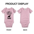thumbnail image 3 of Sorry I Can't I Have Plans With My Pyrenean Shepherd Love Pet Dog Funny Baby Jumpsuits (Pink, 18-24 Months), 3 of 5