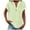 Green, variant on Trendfront Women's Solid Color Notch Neck Top Short Sleeve Casual Fashion T Shirt Summer Daily Wear Comfortable Loose Fit Activewear Everyday Tee