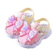 thumbnail image 3 of Huanglei Toddler Girls Sandals Breathable Comfortable Casual Outdoor Summer Shoes For 1 3 Year Olds Lightweight Walking Footwear, 3 of 9