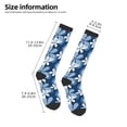 thumbnail image 2 of KLL Flower Print Cool Socks Men's Women's Crew Socks Funny Crazy Novelty Stockings, 2 of 6