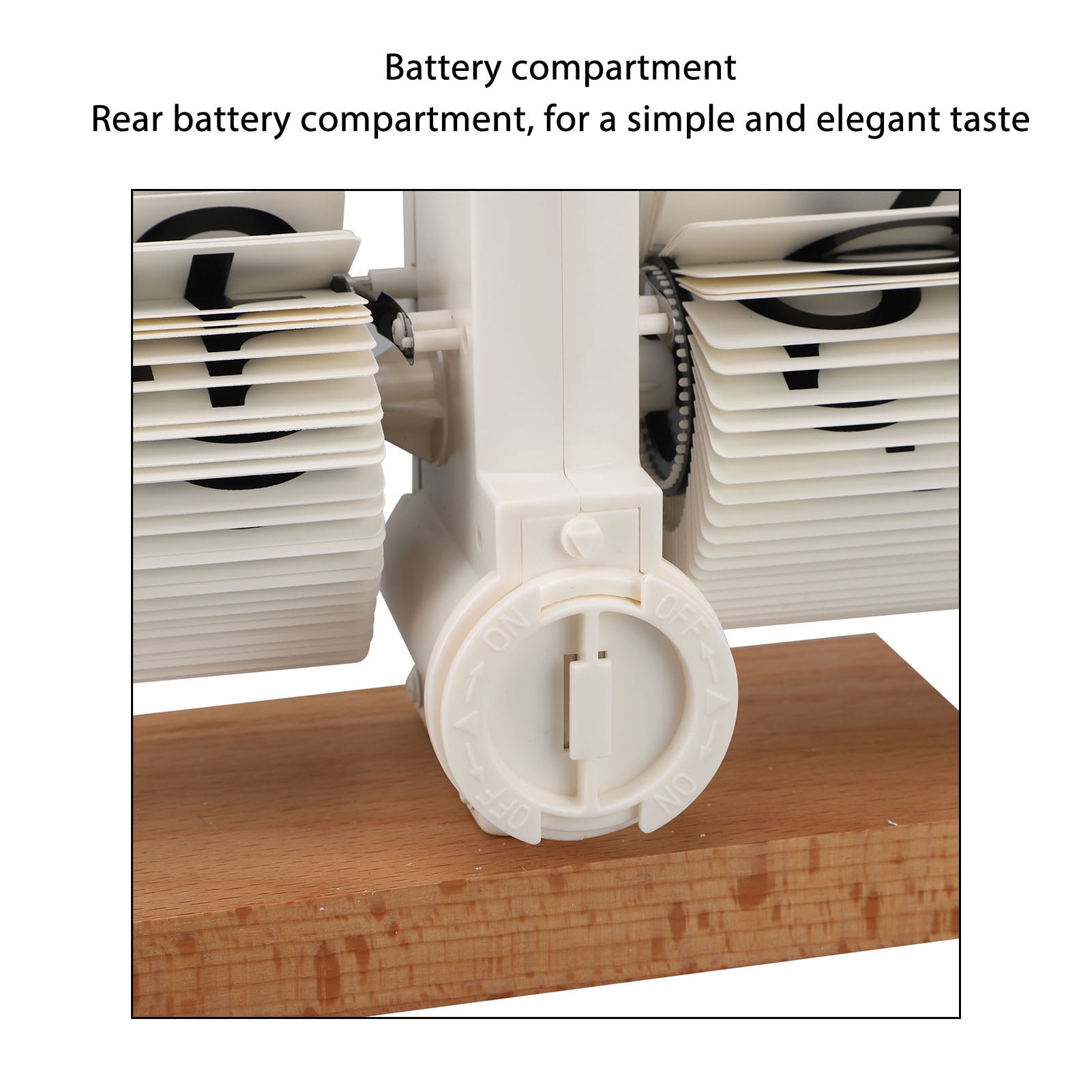 Horloge De Bureau Numérique à Rotation Automatique, Alimentée Par Piles Grand Ecran Pour La Decoration Chambre Coucher Et Du Bureau A 88347404