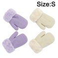 thumbnail image 2 of 2 pares de guantes infantiles de otoño e invierno, guantes antideslizantes cálidos y de punto de cachemira, 2 of 5