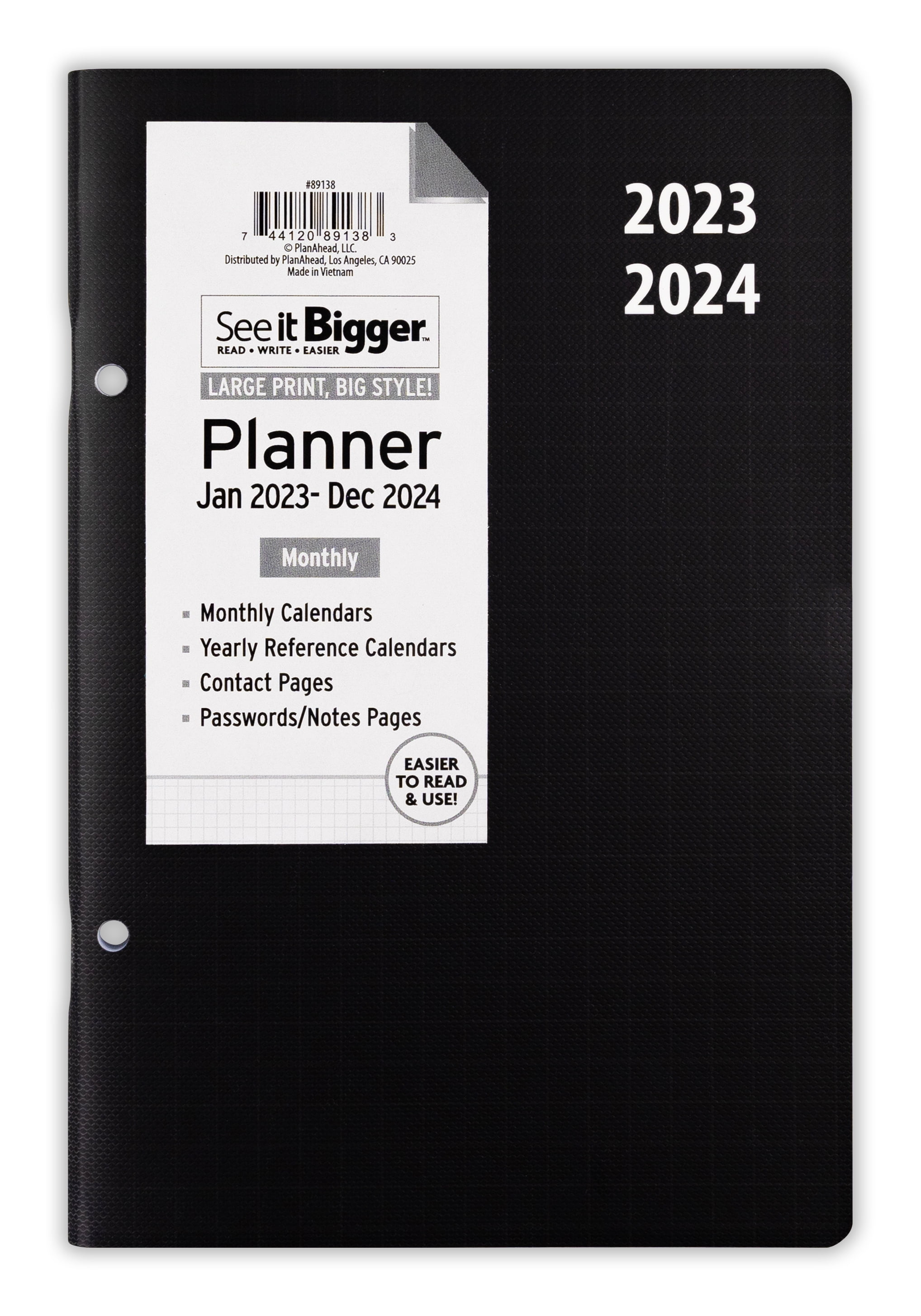 See It Bigger Monthly Planner, January 2023 December 2024 (6"x 9