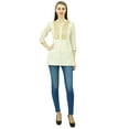thumbnail image 7 of Phagun Women's Designer Short Tunic Angrakha Style Wrap Top Indian Ethinc Blouse, 7 of 7