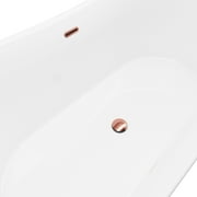 A&E Bath Adaline, Copper, Acrylic 66in, Freestanding Bathtub