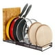 thumbnail image 2 of Organizador de tapas de ollas y sartenes para gabinetes de cocina, con compartimentos expandibles y ajustables., 2 of 9