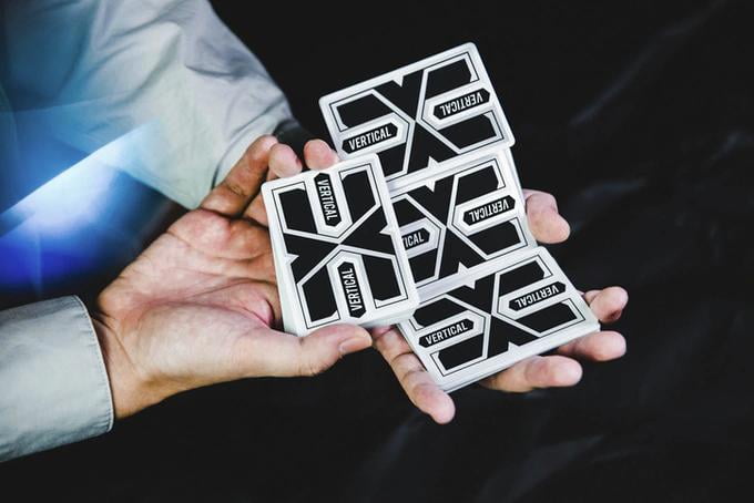 Vertical Standard (Black, Holo Tuck) Playing Cards by ARK