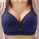thumbnail image 3 of Gibobby Sujetador y cómodo para mujer, nuevo, y de, estilo sin, Sexy y cómodo, para edad y vejez Sujetador deportivo para mujeres(Azul oscuro,36), 3 of 4