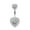 I, variant on Surgical Steel Belly Button Rings, Clear Navel Rings, Belly Piercing Jewelry