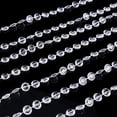 thumbnail image 3 of Qiilu 99 Ft Acrylic Clear  Garland Strands Crystal Beads By The Roll For Home Christmas Decoration Wedding Decorations, 3 of 6