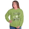 thumbnail image 2 of North Dakota ND State Flower Souvenir Women Crewneck Sweatshirt Brisco Brands 4X, 2 of 2