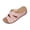Pink, variant on Women Wedge Slide Sandals Star Cutout Embroidered Shoes Comfortable For Casual Home Travel Daily Outdoor Activities