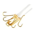 thumbnail image 6 of Ozark Trails Gold Aberdeen Size 6 Snelled Hooks for Freshwater Fishing, 8 Hooks Per Package, 6 of 12