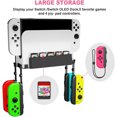 thumbnail image 2 of Kit de soporte metálico de pared para Nintendo Switch y OLED: soporte vertical resistente, ahorra espacio para la consola de videojuegos, 2 of 8