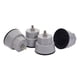 thumbnail image 4 of 4 almohadillas de goma silenciosas para base de lavadora con cancelación de ruido y gruesas. Gris, 4 of 9