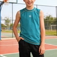 thumbnail image 2 of NIEWTR Toddler Tank Tops 0-24M 2T 3T 4T 5T 6T Boys Summer Clothes Sleeveless Undershirt Tank Top Soft Cotton Tee Shirts for Boys and Girls(A-Dark Blue,13-14 Years), 2 of 6