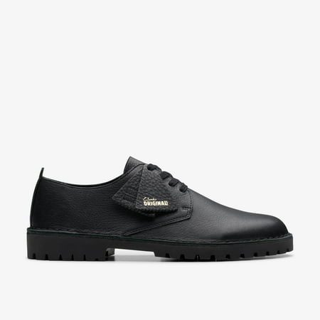 

Clarks Men Shoes Desert Rock Lo Black Leather