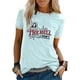 thumbnail image 1 of SAYOO Camiseta Casual de Verano para Mujer, Manga Corta, Cuello Redondo, Estampado de Letras, Tops Sueltos de Color en Contraste SAYOO casual, 1 of 6