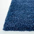 thumbnail image 3 of SAFAVIEH Santa Monica Cali Solid Shag Area Rug, Navy, 3' x 3' Square, 3 of 9
