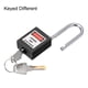 thumbnail image 2 of Uxcell Candado de Bloqueo Tagout con Llave, Candados de Acero Nylon Negro 1pcs, 2 of 4
