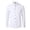 A-White785, variant on Men's Solid Collared Dress Shirt Long Sleeve Spread Collar Button Down formal Shirt Breathable Classic Business Shirts