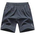 thumbnail image 2 of Dresfit Gym Shorts Men Quick Dry Running Shorts with Zipper 2026 Sumemr Loose Lightweight Tennis Shorts Breathable Relax Fit Sweatshorts Gray XL, 2 of 4