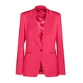 thumbnail image 5 of Women Long Sleeve Blazer Solid Color Open Front Cardigan Jacket Casual Loose Work Office Blazer with Pockets, 5 of 5