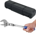 thumbnail image 1 of Digital Adjustable Torque Wrench 5-25 NM 30mm Steel Open End Torque Wrench 9×12mm Interchangeable Head Torque Wrench Car Repair Maintenance Spanner Hand Tool for Bicycle Car, 1 of 11