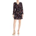 thumbnail image 1 of Vestido Floral de seda Joie A-Line negro mediano, 1 of 1