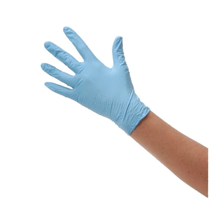 Tronex 9250 Nitrile Exam Gloves, Powder-Free, Blue, Small, Box of 100