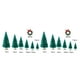 thumbnail image 1 of Toystoory 8-48 piezas Navidad pequeño pino Mini árbol Sisal botella cepillo nieve escarcha árbol falso Type5 NO5, 1 of 6