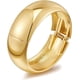 thumbnail image 1 of Brazaletes de oro grueso para mujer, brazalete ancho de oro, pulsera abierta martillada, regalos navideños y festivos, 1 of 5