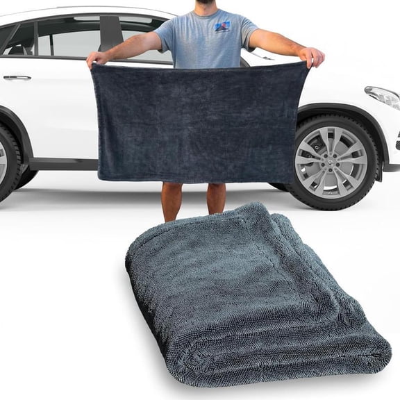 DEXH Premium Microfiber Car Drying Towel, Ultra Absorbent & Lint-Free Professional Detailing Towel, 1300GSM-24*36 in, 1-2Pack