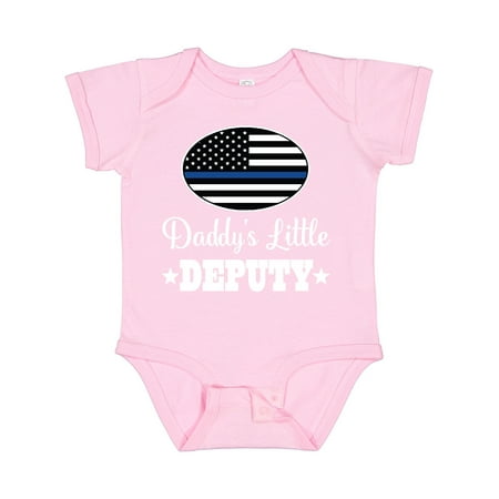 

Inktastic Sheriff Daddys Little Deputy Baby Boys or Girls Baby Bodysuit