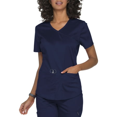 Women's Fashion Essentials Stretch Rayon Mock Wrap Top