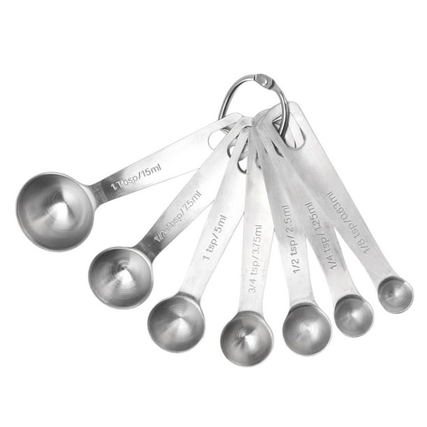 Kit de cuchara medidora para hornear juego de cuchara medidora de acero inoxidable resistente al desgaste de 7 piezas para panadería ANGGREK Otros