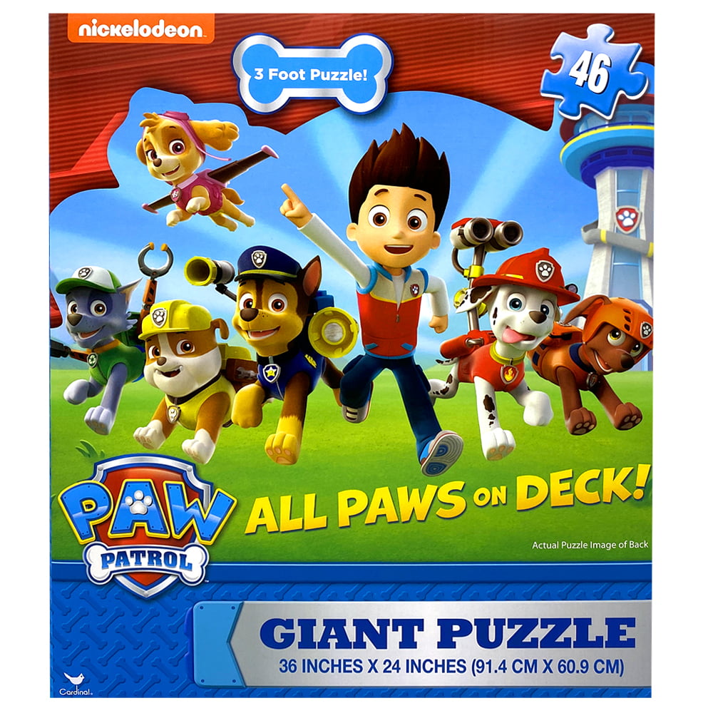 Details about   Kids Paw Patrol Puzzles 4 Set Box Education Floor Puzzle Sorting Skills Toy 3+