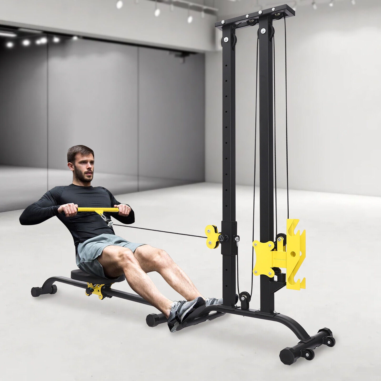 TFCFL Fitness Rack Heavy Duty Strength Training Fitness Equipment Multifunction Cross Trainer Workout Machine 100kg/220.46lbs