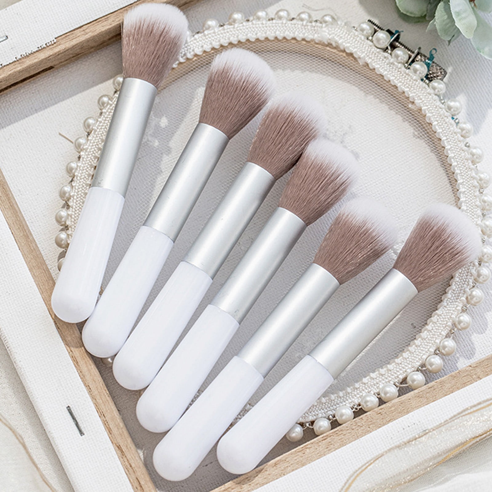 Color for Eyes Makeup Brush Foundation Face Makeup Brushes Korean Foundation Makeup Makeup Brush for Foundation Concealer Sponge with Handle Brush Set without Bag 12 Days of Face Brushes Wet And Wild