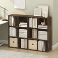 thumbnail image 2 of Furinno PELLI 12-Cube Storage Bookshelf for Living Room Bedroom Amber Pine, 2 of 5