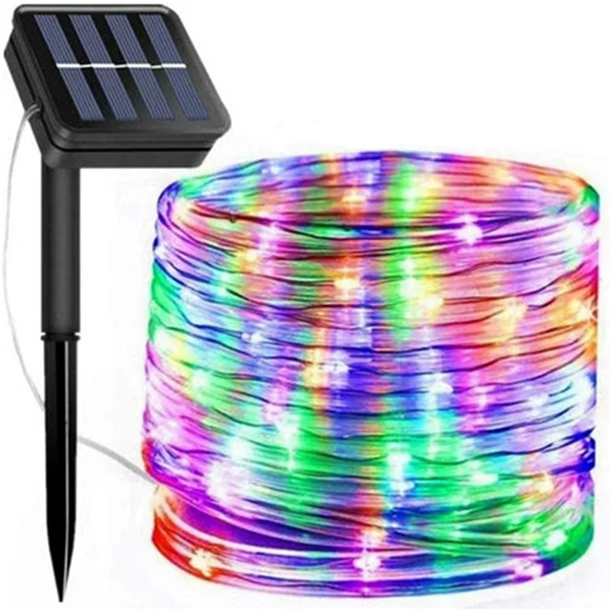 Solar Rope Lights, LED Solar String Lights, Solar Lights Rope Waterproof Tube Lights with Solar Panel for Outdoor Indoor Home Decoration Garden Patio Parties, 72 Feet 200 LED 8 Modes, 2Pack