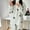 White, variant on Ruimatai Women's Winter Star Print Fleece Pajama Set Warm Comfortable Home Sleepwear Loungewear Soft Coral Flannel Nightwear Blue