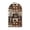 Coffee Pattern, variant on HELLHERO Leaf Pattern Design Easy to Clean Food Processor Cover Fitted Top Handle Mixer Cover with Machine Washable for Kitchen Use