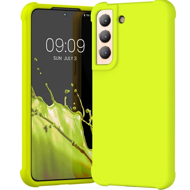 Funda para teléfono celular KIOMY Galaxy S21 5G TPU verde neón