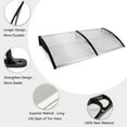 thumbnail image 2 of UBesGoo 35.4"x 77" Door Window Outdoor Awning Patio Cover Uv Rain Snow Protection Black Bracket, 2 of 6